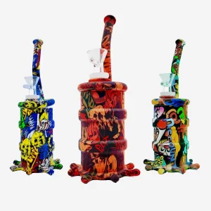 PRINTED BARREL SILICONE WATERPIPE