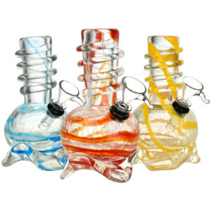 10" ALPHA GLASS CANDY FUSION VIBRANT COLORS WATER PIPE